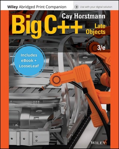 Big C++: Late Objects, 3e EPUB Reg Card Abridged Print Companion Set