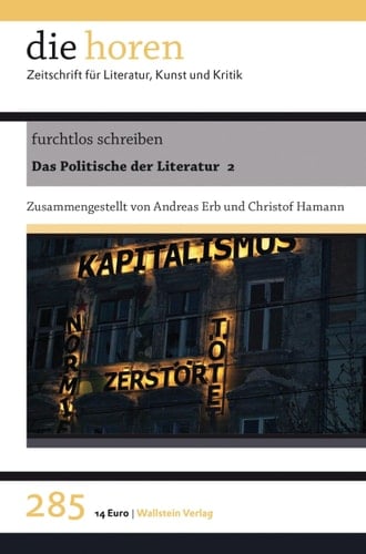 furchtlos schreiben Das Politische der Literatur 2