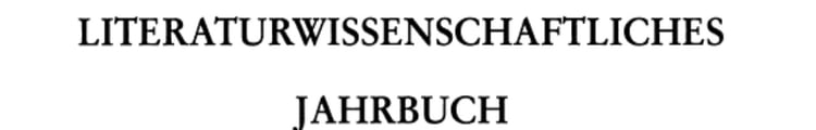 Literaturwissenschaftliches Jahrbuch 43. Band (2002).