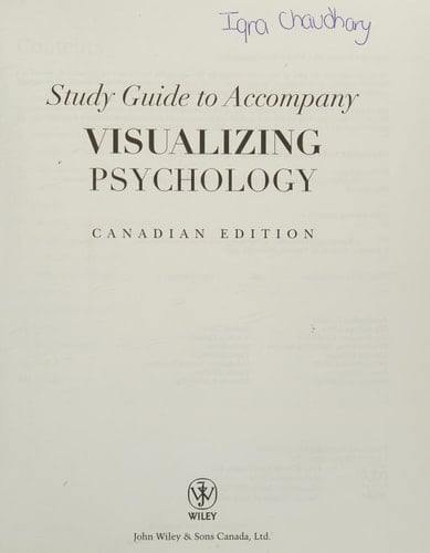 Visualizing Psychology