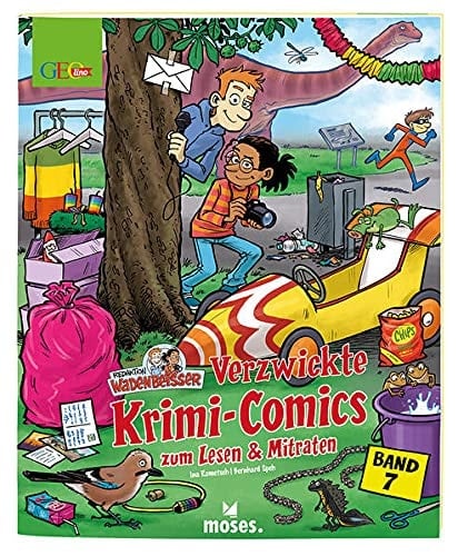 Verzwickte Krimi-Comics zum Lesen & Mitraten