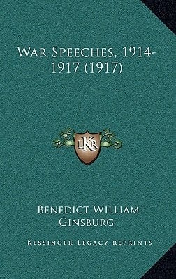 War Speeches, 1914-1917 (1917)