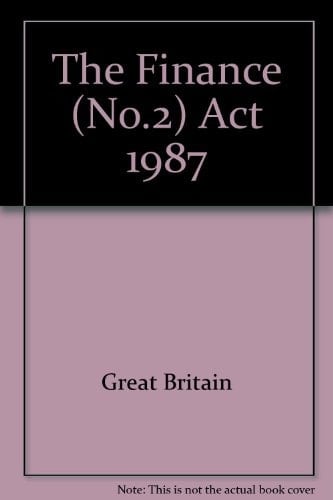 The Finance (No.2) ACT 1987