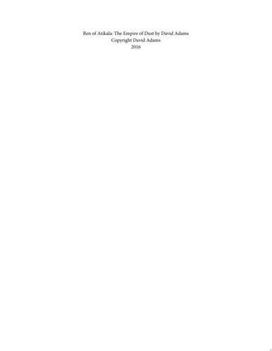 Ren of Atikala: The Empire of Dust