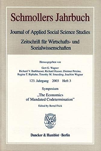 Symposium "The Economics of Mandated Codetermination"