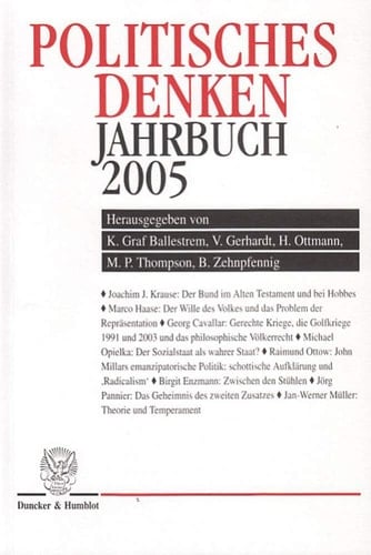 Politisches Denken. Jahrbuch 2005