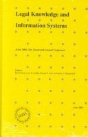 Legal Knowledge and Information Systems JURIX 2001 : the Fourteenth Annual Conference