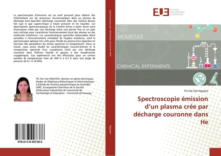 Spectroscopie émission d’un plasma crée par décharge couronne dans He (French Edition)