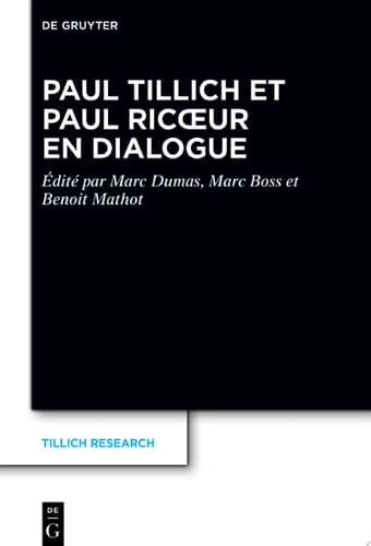Paul Tillich et Paul Ricœur en dialogue