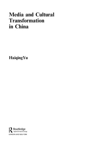 Media and cultural transformation in China