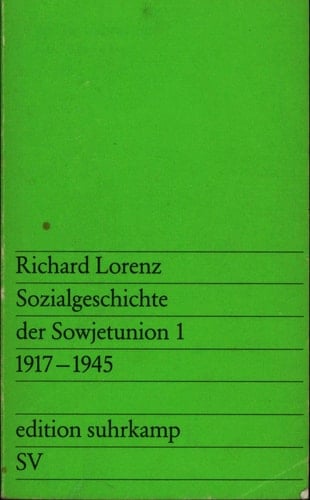 Sozialgeschichte der Sowjetunion: 1917-1945