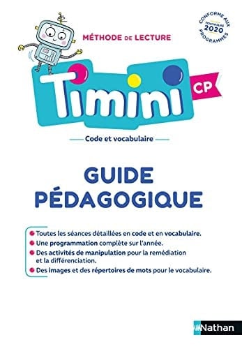 Méthode de lecture Timini CP Guide pédagogique