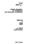 Atlante linguistico ed etnografico del Piemonte occidentale (Italian Edition)