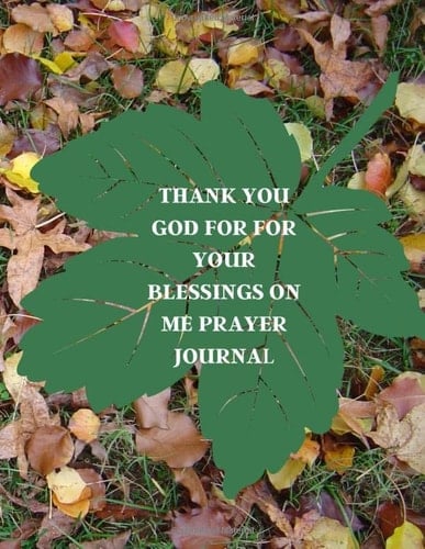 Thank You God for Your Blessings on Me Prayer Journal