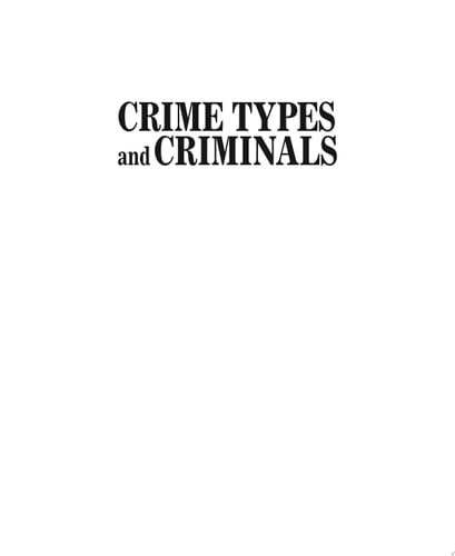 Crime Types and Criminals