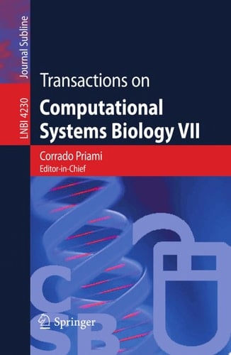 Transactions on Computational Systems Biology VII