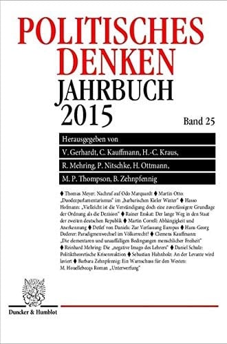 Politisches Denken. Jahrbuch 2015