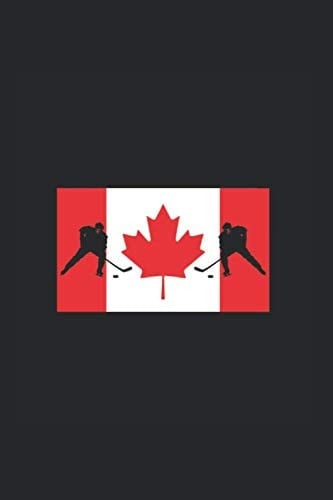Canada Hockey player fag design: Sport and Countries Notebook 120 pages with dot graph paper