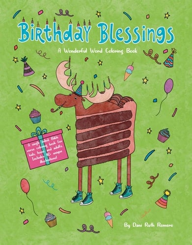 Birthday Blessings A Wonderful Word Coloring Book