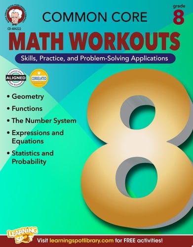 Common Core Math Workouts, Grade 8