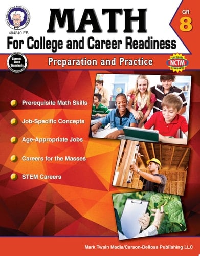 Math for College and Career Readiness, Grade 8 Preparation and Practice