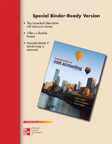 Loose-Leaf for Fundamentals of Cost Accounting