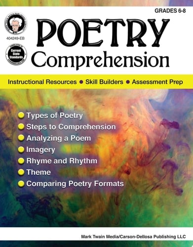 Poetry Comprehension, Grades 6 - 8