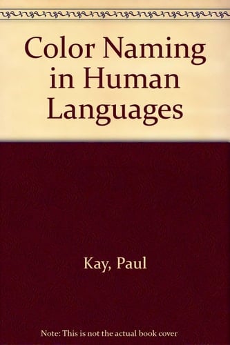 Color Naming in Human Languages