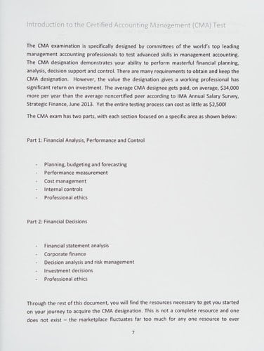 CMA Study Guide Test Prep with Practice Questions for the Certified Management Accountant Exam