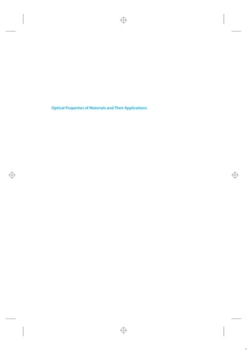 Optical Properties of Materials and Their Applications