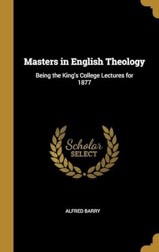 MASTERS IN ENGLISH THEOLOGY.