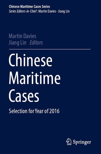 Chinese Maritime Cases Selection for Year of 2016