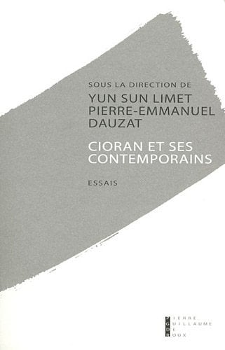 Cioran et ses contemporains essais