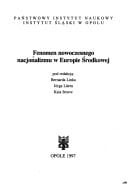 Fenomen nowoczesnego nacjonalizmu w Europie Środkowej (Polish Edition)
