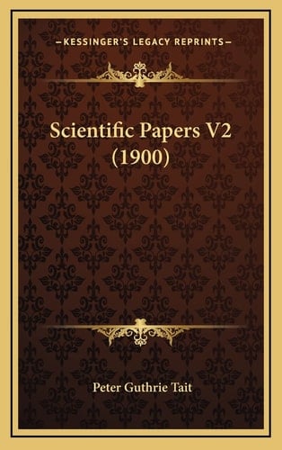 Scientific Papers V2 (1900)
