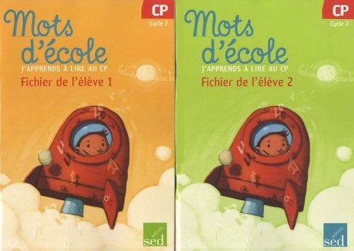 Mots d'école J'apprends à lire au CP, fichiers de l'élève 1 et 2