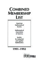 Combined Membership List, 1991-92