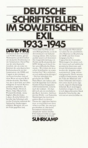 Deutsche Schriftsteller im sowjetischen Exil 1933-1945