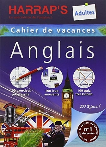Cahier de vacances anglais adultes 100% jeux
