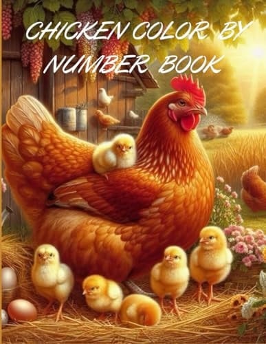 CHICKEN COLOR BY NUMBER BOOK