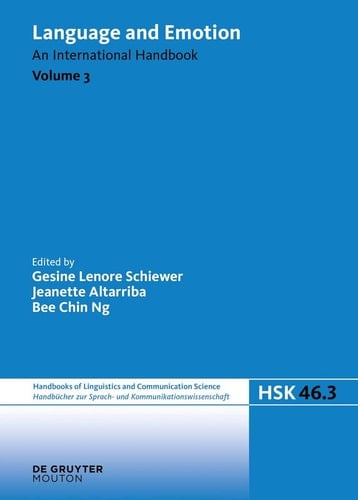 Language and Emotion/Language and Emotion. Volume 3