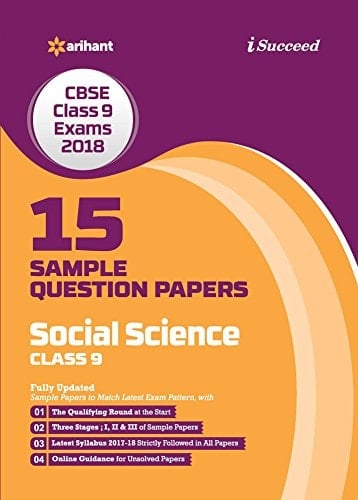 15 Sample Question Papers Social Science for Class 9 CBSE