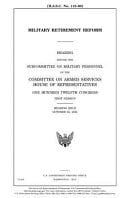 Military Retirement Reform