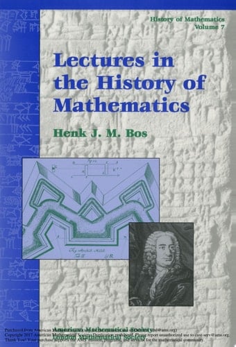 Lectures in the History of Mathematics