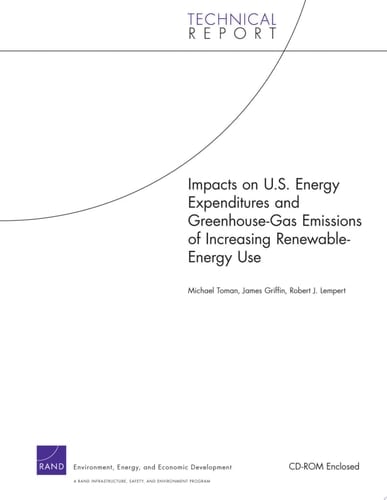 Impacts on U.S. Energy Expenditures and Greenhouse-gas Emissions of Increasing Renewable-energy Use Technical Report