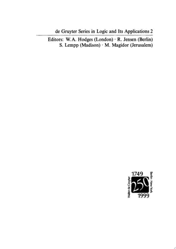 Recursion Theory and Complexity Proceedings of the Kazan '97 Workshop, Kazan, Russia, July 14–19, 1997
