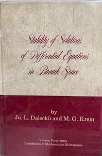 Stability of Solutions of Differential Equations in Banach Space