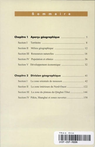 Géographie de Chine conditions naturelles, économies régionales, aspects humains