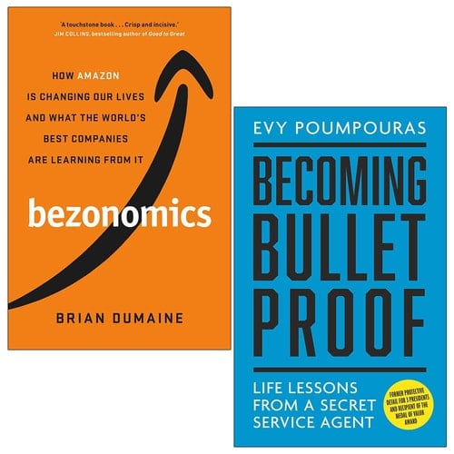 Bezonomics By Brian Dumaine & Becoming Bulletproof By Evy Poumpouras 2 Books Collection Set