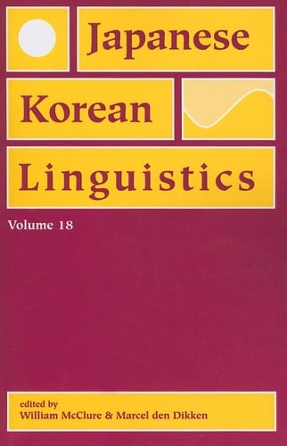 Japanese/Korean Linguistics